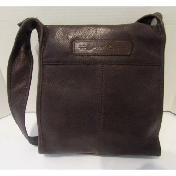 Fossil 1954 Vintage Shoulder Bag Brown Leather Purse Interior Exterior Pockets - Picture 5 of 10